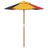 vidaXL Parasol voor kinderen met houten paal &Oslash;120x140 cm