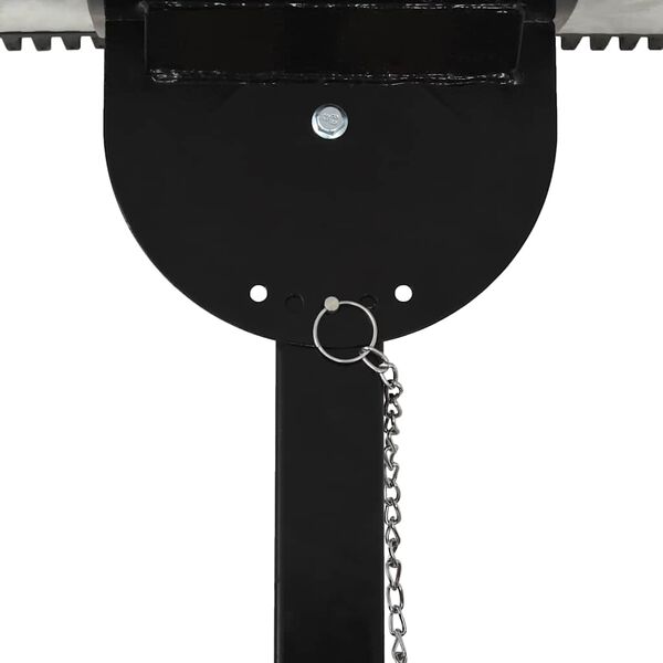 vidaXL Sneeuwploeg handbediend met wielen 100x44 cm