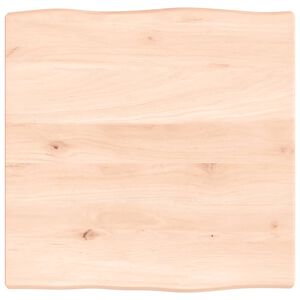 vidaXL Tafelblad natuurlijke rand 40x40x2 cm massief eikenhout