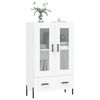 vidaXL Hoge kast 69,5x31x115 cm bewerkt hout wit