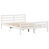 vidaXL Bedframe met hoofdbord massief grenenhout 160x200 cm