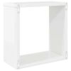 vidaXL Wandschappen kubus 2 st 30x15x30 cm hoogglans wit