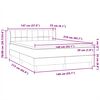 vidaXL Boxspring met matras fluweel donkergroen 140x210 cm