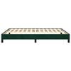 vidaXL Bedframe zonder matras 140x190 cm fluweel donkergroen