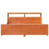 vidaXL Bedframe zonder matras massief grenenhout wasbruin 200x200 cm