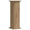 vidaXL Plantenstandaard 33x33x100 cm bewerkt hout artisanaal eiken