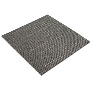 vidaXL Vloertegel Gestreept Donkerbruin 50 x 50 cm 4 st PP en Bitumen