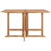 vidaXL Tuintafel inklapbaar 120x120x75 cm massief teakhout