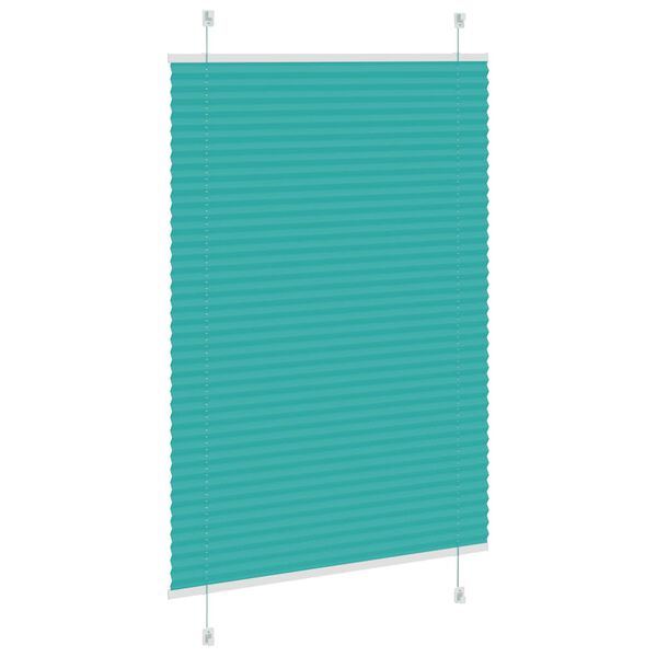 vidaXL Pliss&eacute; rolgordijn 100x150 cm stofbreedte 99,4cm petrol groen
