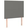 vidaXL Hoofdbord donkergrijs 80x5x118/128 cm Stof