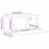 vidaXL TV Wandkast 2 pcs Ambachtelijk eiken 60 x 31 x 29,5 cm