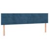 vidaXL Boxspring met matras fluweel donkerblauw 200x200 cm