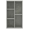 vidaXL Boekenkast/dressoir 50x25x80 cm bewerkt hout betongrijs