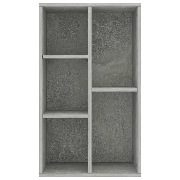 vidaXL Boekenkast/dressoir 50x25x80 cm bewerkt hout betongrijs