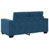 vidaXL Bankstel 3 pcs Blauw 221 x 80 x 80 cm Fluweel