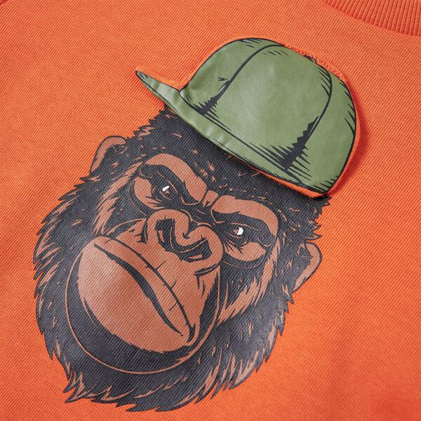 Kindertrui 104 donkeroranje