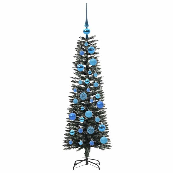 vidaXL Kunstkerstboom met 150 LED Groen 120 cm PVC en Plastic en Staal
