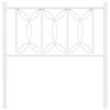 vidaXL Vervangend hoofdbord 75 cm metaal wit