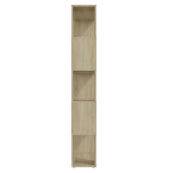vidaXL Boekenkast/kamerscherm 80x24x155 cm bewerkt hout sonoma eiken