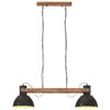 vidaXL Hanglamp industrieel 25 W E27 109 cm zwart