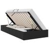 vidaXL Opslag bed met matras met hoofdeinde Zwart 90 x 190 cm Fluweel