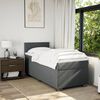 vidaXL Boxspring met matras stof donkergrijs 90x190 cm