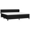 vidaXL Boxspring met matras stof zwart 200x200 cm