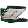 vidaXL Ottoman bed met matrassen 160x200cm fluweel donkergroen