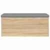 vidaXL Opbergbank Sonoma eiken 102x42x45 cm bewerkt hout