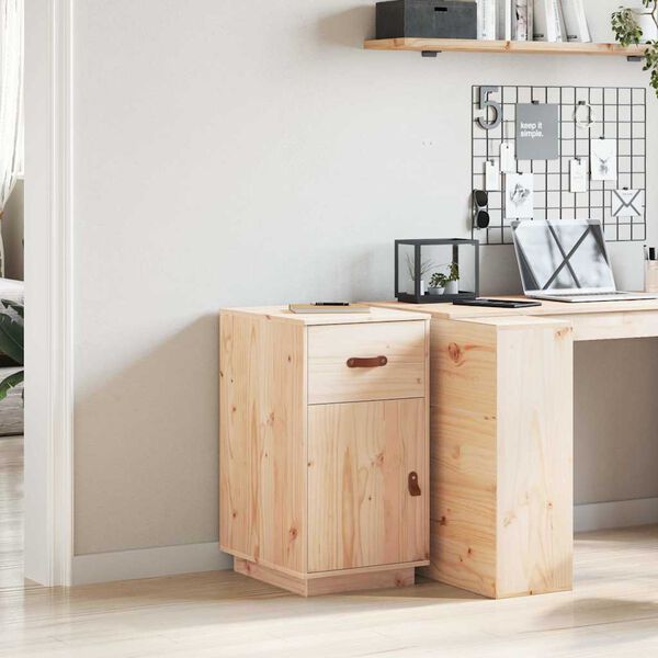 vidaXL Bureaukastje 40x50x75 cm massief grenenhout