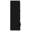 vidaXL Hoge kast 36x35,5x103,5 cm bewerkt hout zwart