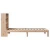 vidaXL Bed met boekenkast zonder matras massief grenenhout 90x200 cm