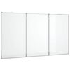 vidaXL Whiteboard magnetisch inklapbaar 150x80x1,7 cm aluminium