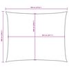 vidaXL Zonnescherm rechthoekig 6x7 m oxford stof geel