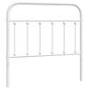 vidaXL Vervangend hoofdbord metaal wit 100 cm