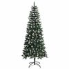 vidaXL Kunstkerstboom met 300 LED Groen 210 cm PVC en Plastic en Staal