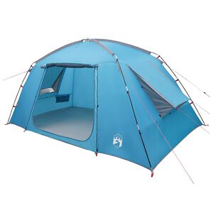 vidaXL Huisje Tent met dak Blauw 400 x 210 x 180 cm Polyester