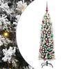 vidaXL Kunstkerstboom Groen 150 cm PVC en Staal en Kunststof