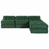 vidaXL Modulair bank 4 pcs Groen Stof