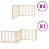 vidaXL Hondenhek inklapbaar met deur 12 panelen 960 cm populierenhout