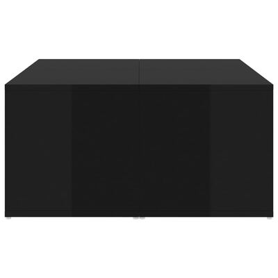vidaXL Salontafels 4 st 33x33x33 cm spaanplaat hoogglans zwart