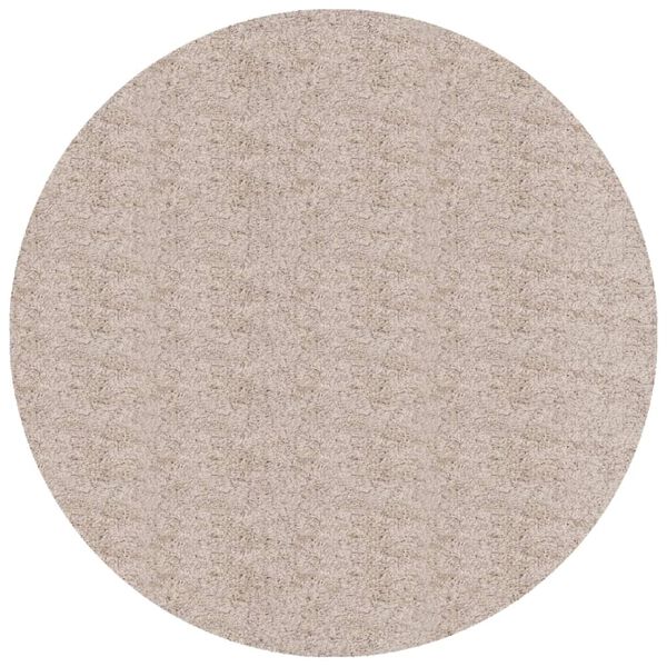 vidaXL Vloerkleed PAMPLONA shaggy hoogpolig modern &Oslash; 160 cm beige