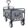 vidaXL Vouwbare Handtrolley Grijs 94 x 53 x 99 cm Oxford Stof