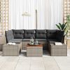 vidaXL Tuin Sofa Set 7 pcs Grijs