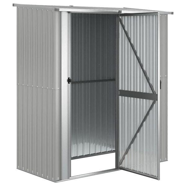 vidaXL Tuinschuur 180,5x97x209,5 cm gegalvaniseerd staal grijs
