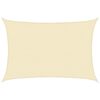 vidaXL Zonnezeil 160 g/m&sup2; 5x6 m HDPE cr&egrave;mekleurig