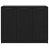 vidaXL Dressoir Zwart Eiken 90,5 x 30 x 70 cm Bewerkt hout