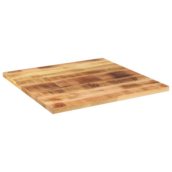vidaXL Tafelblad vierkant 80x80x1,5 cm massief ruw mangohout