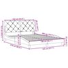 vidaXL Bedframe zonder matras stof cr&egrave;mekleurig 140x200 cm