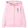 vidaXL Kindervest met capuchon en rits 104 roze